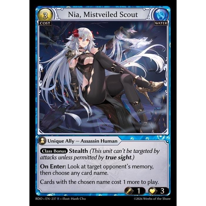 Image for Nia, Mistveiled Scout (237) (Radiant Origins) - Grand Archive TCG