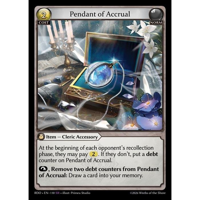 Image for Pendant of Accrual (110) (Radiant Origins) - Grand Archive TCG