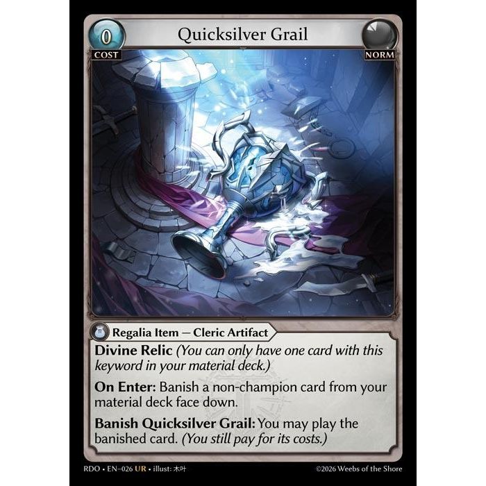 Image for Quicksilver Grail (026) (Radiant Origins) - Grand Archive TCG