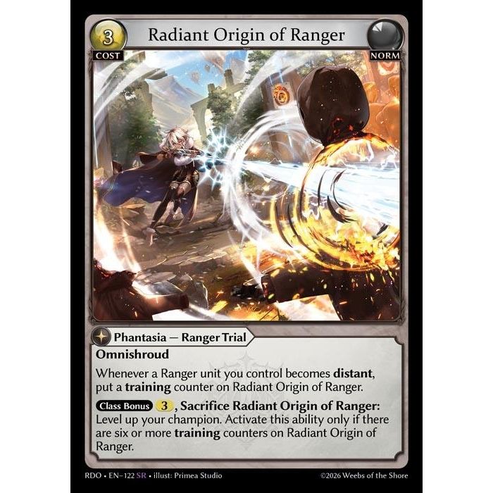 Image for Radiant Origin of Ranger (122) (Radiant Origins) - Grand Archive TCG