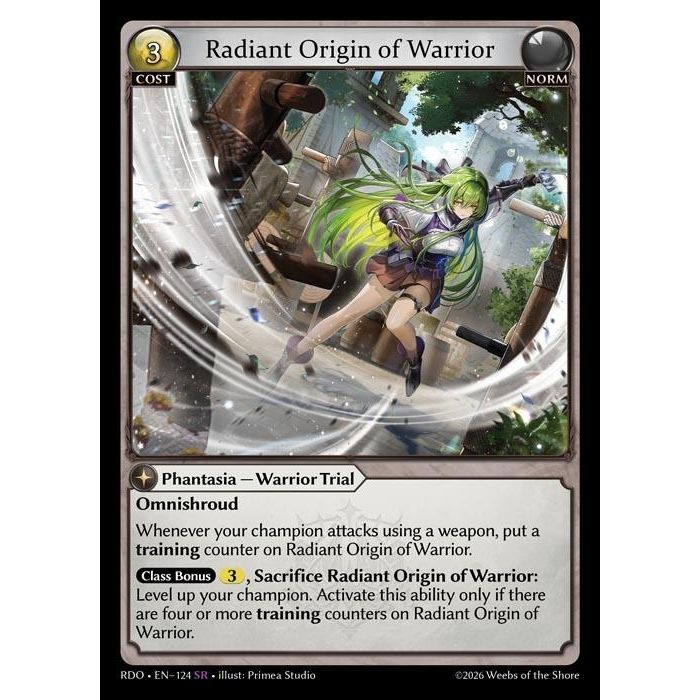 Image for Radiant Origin of Warrior (124) (Radiant Origins) - Grand Archive TCG