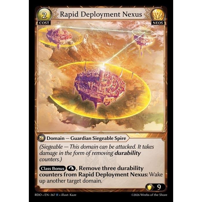 Image for Rapid Deployment Nexus (367) (Radiant Origins) - Grand Archive TCG