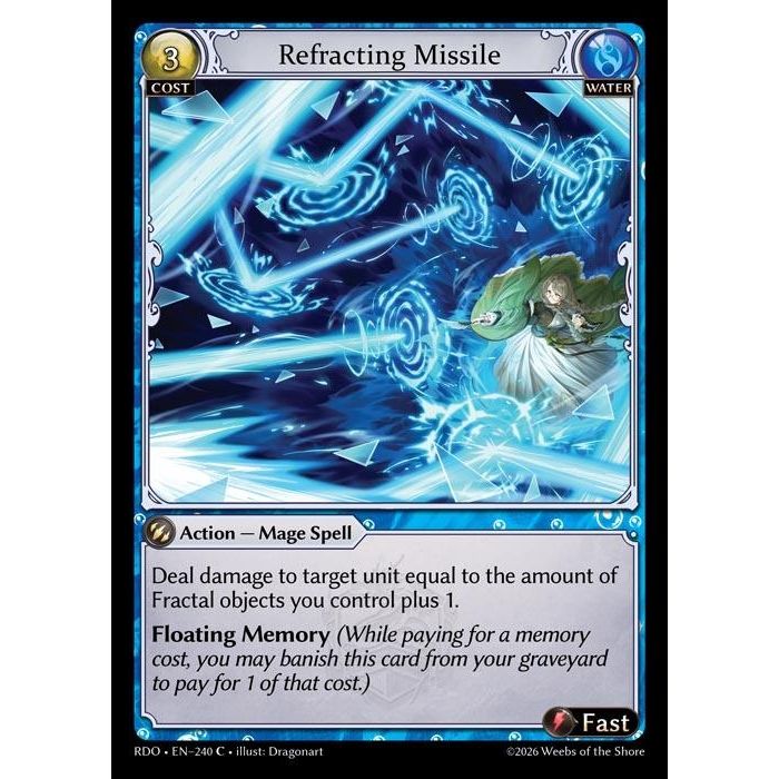 Image for Refracting Missile (240) (Radiant Origins) - Grand Archive TCG