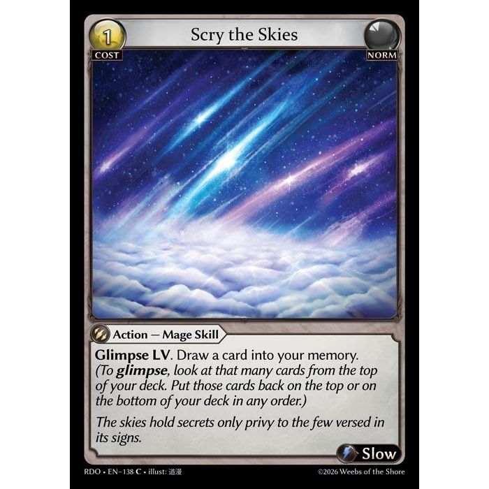 Image for Scry the Skies (138) (Radiant Origins) - Grand Archive TCG