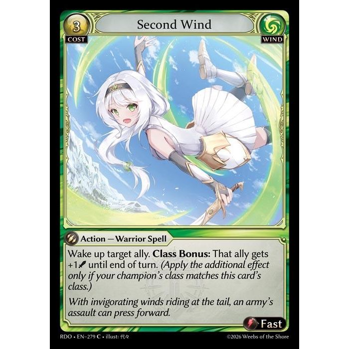 Image for Second Wind (279) (Radiant Origins) - Grand Archive TCG