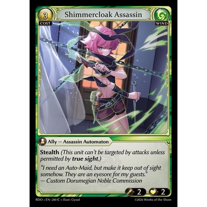 Image for Shimmercloak Assassin (280) (Radiant Origins) - Grand Archive TCG