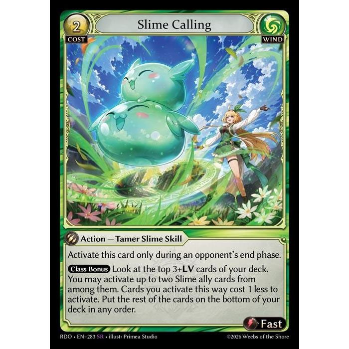 Image for Slime Calling (283) (Radiant Origins) - Grand Archive TCG