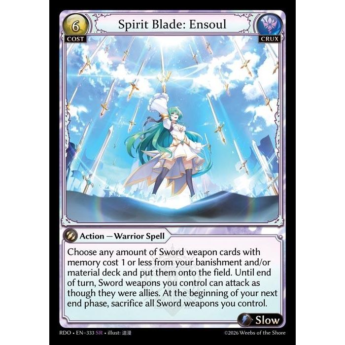 Image for Spirit Blade: Ensoul (333) (Radiant Origins) - Grand Archive TCG