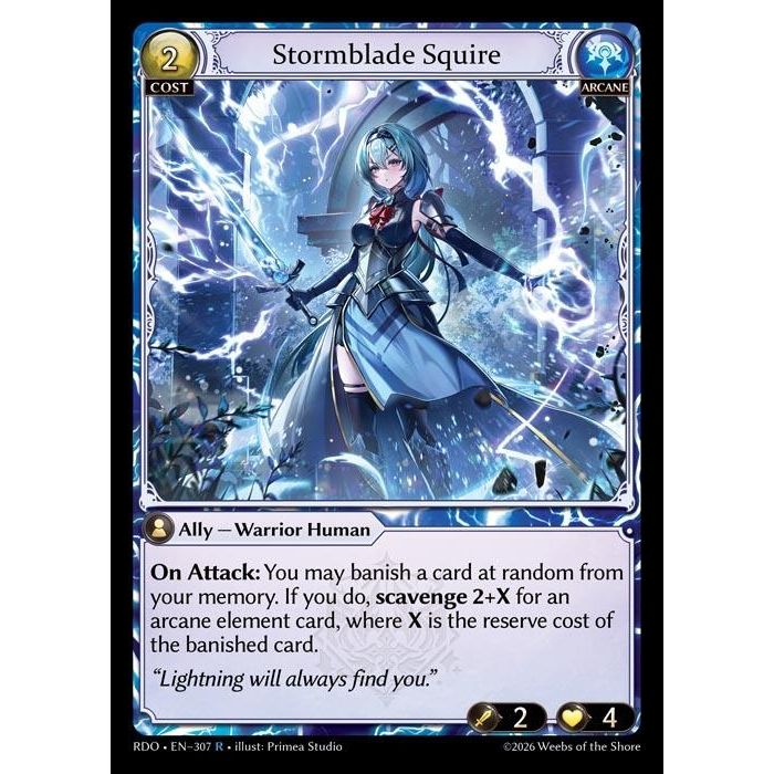 Image for Stormblade Squire (307) (Radiant Origins) - Grand Archive TCG