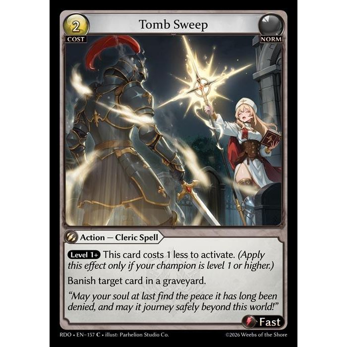 Image for Tomb Sweep (157) (Radiant Origins) - Grand Archive TCG