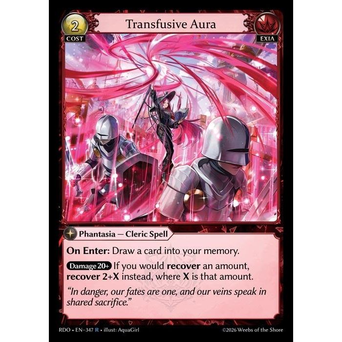 Image for Transfusive Aura (347) (Radiant Origins) - Grand Archive TCG