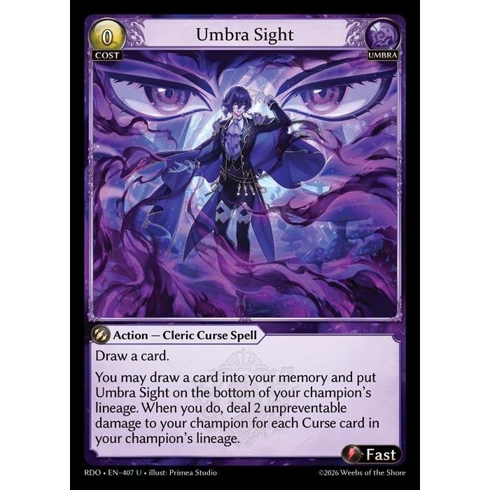 Image for Umbra Sight (407) (Radiant Origins) - Grand Archive TCG