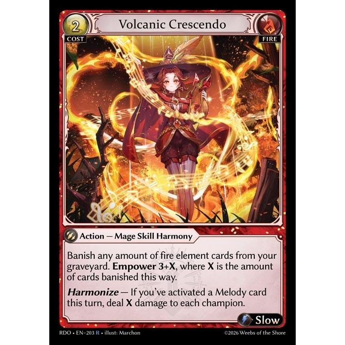 Image for Volcanic Crescendo (203) (Radiant Origins) - Grand Archive TCG