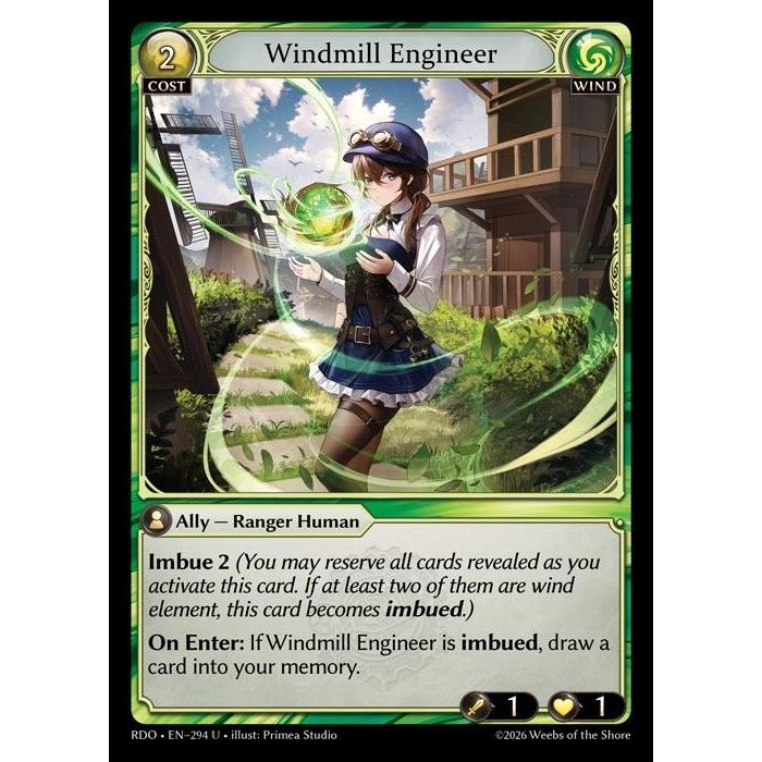 Image for Windmill Engineer (294) (Radiant Origins) - Grand Archive TCG