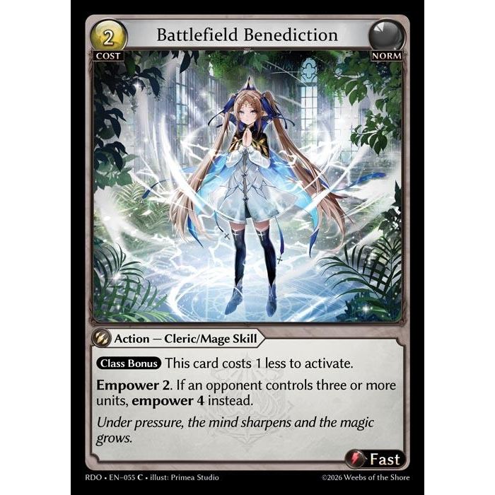 Image for Battlefield Benediction (Curio Foil) (055) (Radiant Origins) - Grand Archive TCG