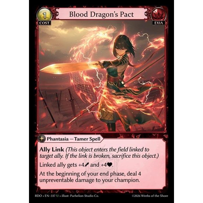 Image for Blood Dragon's Pact (Curio Foil) (337) (Radiant Origins) - Grand Archive TCG