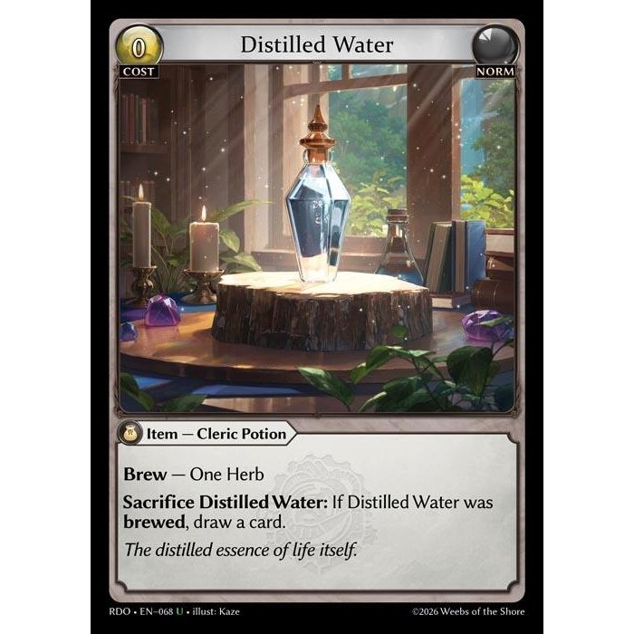 Image for Distilled Water (Curio Foil) (068) (Radiant Origins) - Grand Archive TCG