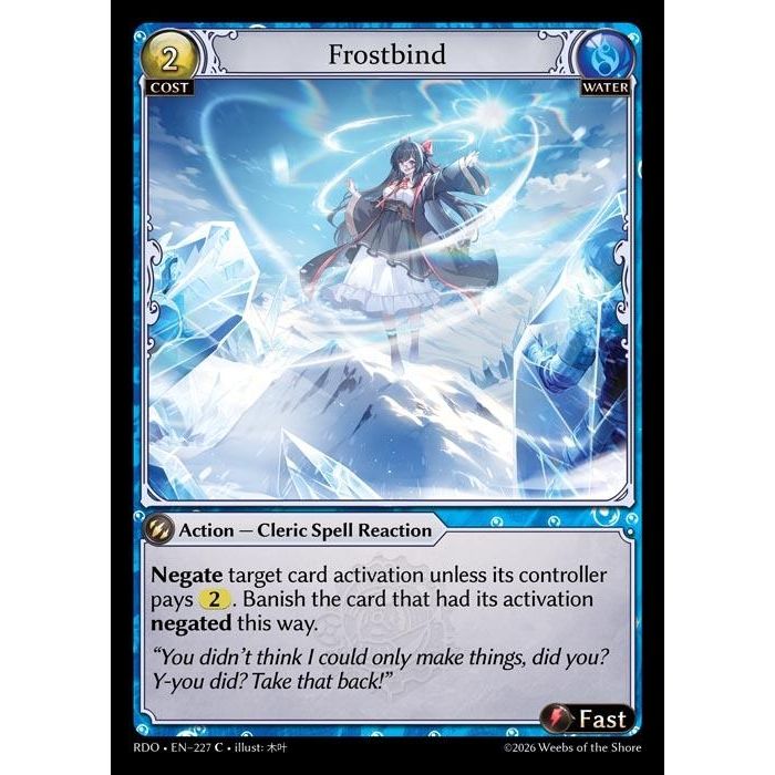 Image for Frostbind (Curio Foil) (227) (Radiant Origins) - Grand Archive TCG