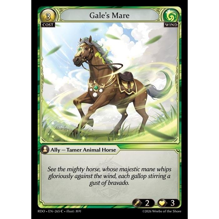 Image for Gale's Mare (Curio Foil) (265) (Radiant Origins) - Grand Archive TCG