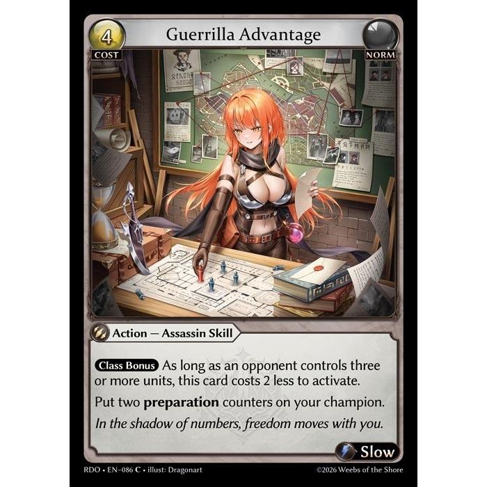 Image for Guerrilla Advantage (Curio Foil) (086) (Radiant Origins) - Grand Archive TCG