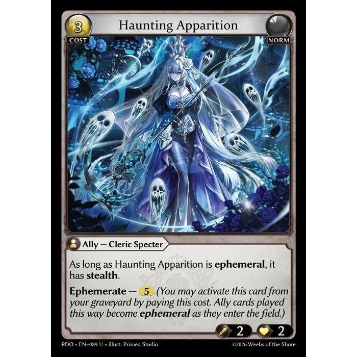 Image for Haunting Apparition (Curio Foil) (089) (Radiant Origins) - Grand Archive TCG