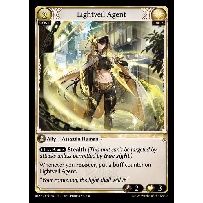 Image for Lightveil Agent (Curio Foil) (353) (Radiant Origins) - Grand Archive TCG