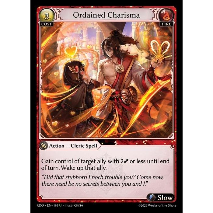 Image for Ordained Charisma (Curio Foil) (195) (Radiant Origins) - Grand Archive TCG