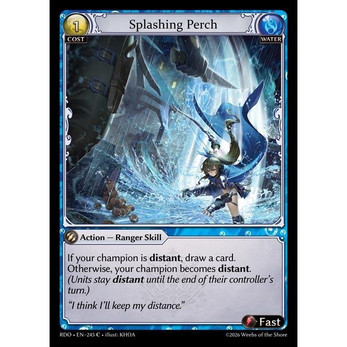 Image for Splashing Perch (Curio Foil) (245) (Radiant Origins) - Grand Archive TCG