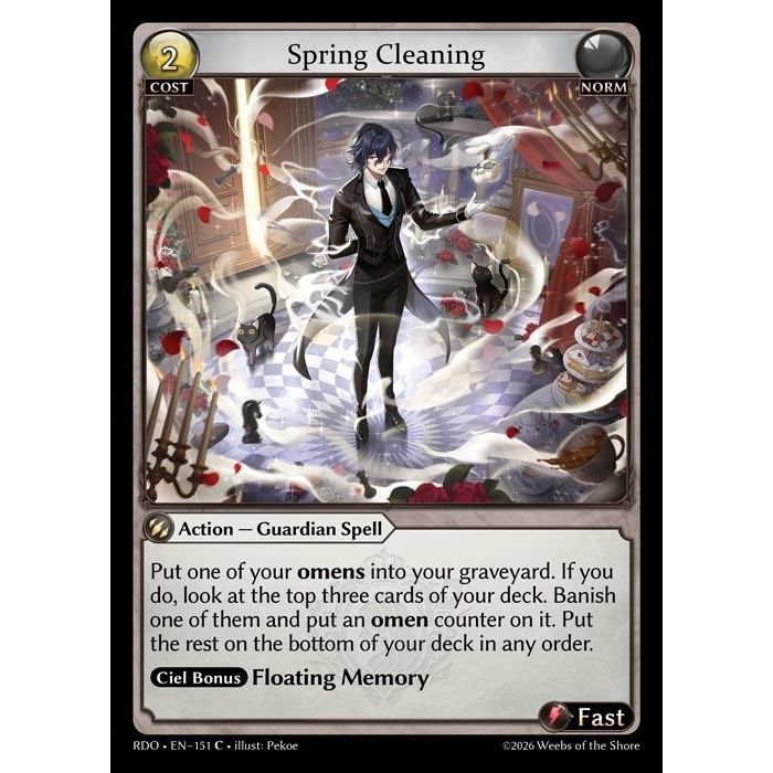 Image for Spring Cleaning (Curio Foil) (151) (Radiant Origins) - Grand Archive TCG