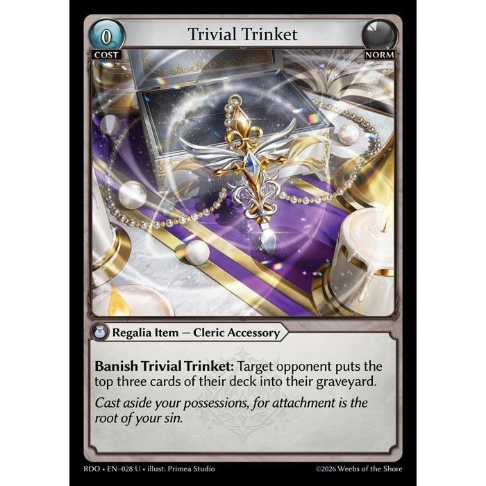 Image for Trivial Trinket (Curio Foil) (028) (Radiant Origins) - Grand Archive TCG