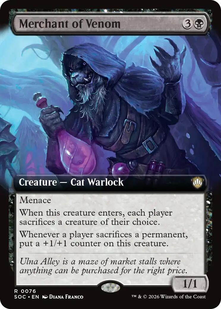 Merchant of Venom (Extended Art) (76) (Secrets of Strixhaven) - PokeBox USA