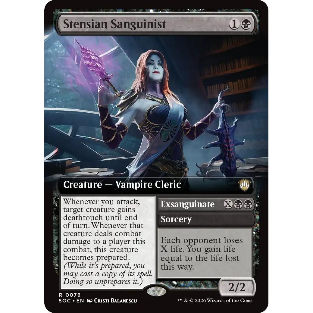 Stensian Sanguinist (Extended Art) (78) (Secrets of Strixhaven) - PokeBox USA