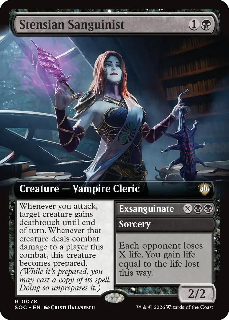 Stensian Sanguinist (Extended Art) (78) (Secrets of Strixhaven) - PokeBox USA