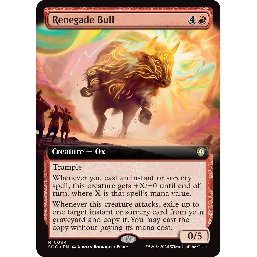 Renegade Bull (Extended Art) (84) (Secrets of Strixhaven) - PokeBox USA