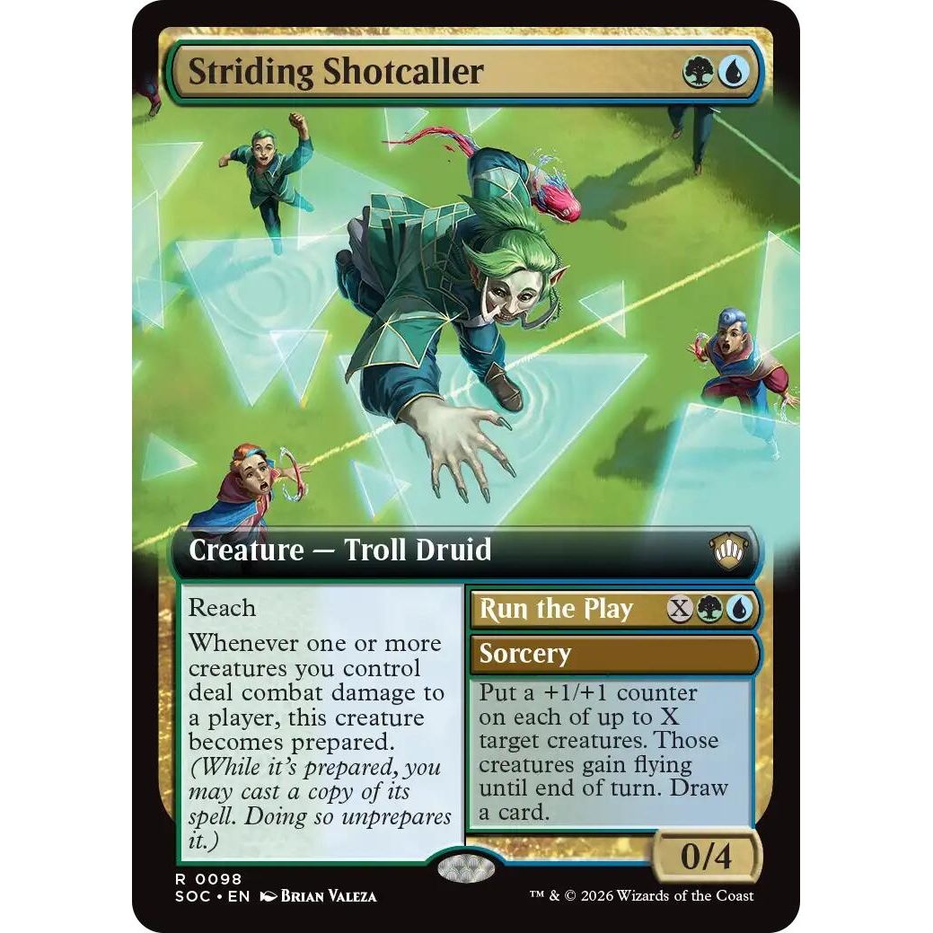 Striding Shotcaller (Extended Art) (98) (Secrets of Strixhaven) - PokeBox USA