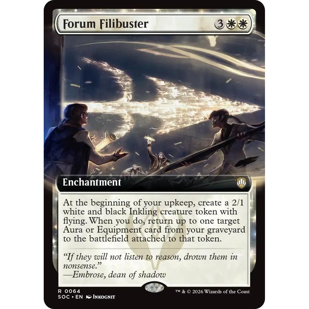Forum Filibuster (Extended Art) (64) (Secrets of Strixhaven) - PokeBox USA