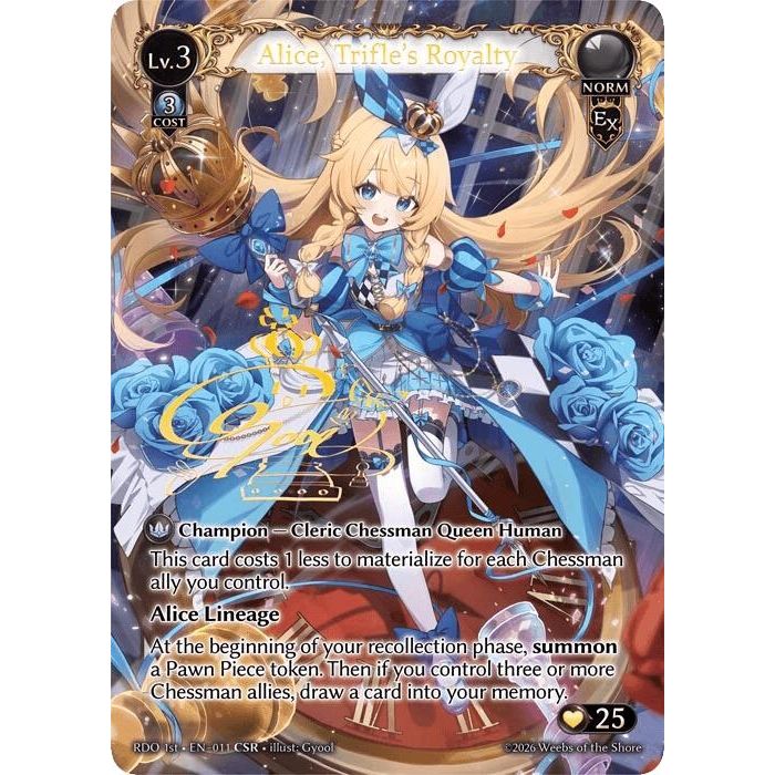 Image for Alice, Trifle's Royalty (CSR) (11) (Radiant Origins) - Grand Archive TCG