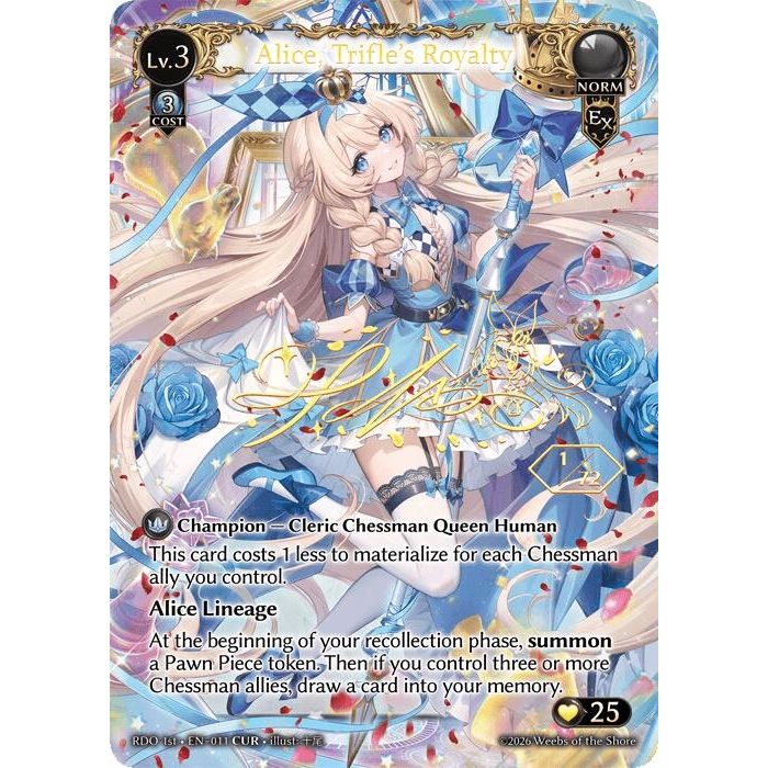 Image for Alice, Trifle's Royalty (CUR) (11) (Radiant Origins) - Grand Archive TCG