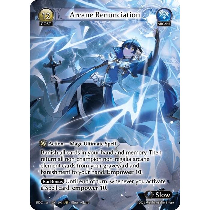 Image for Arcane Renunciation (299) (Radiant Origins) - Grand Archive TCG
