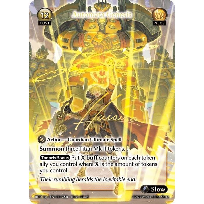 Image for Automata Genesis (CSR) (361) (Radiant Origins) - Grand Archive TCG