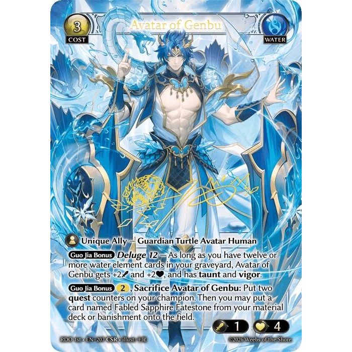 Image for Avatar of Genbu (CSR) (207) (Radiant Origins) - Grand Archive TCG