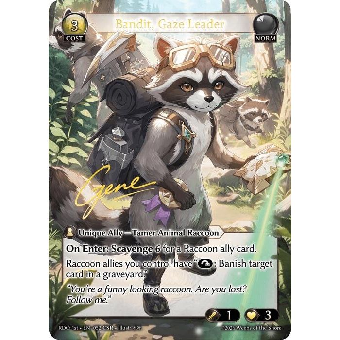 Image for Bandit, Gaze Leader (CSR) (52) (Radiant Origins) - Grand Archive TCG