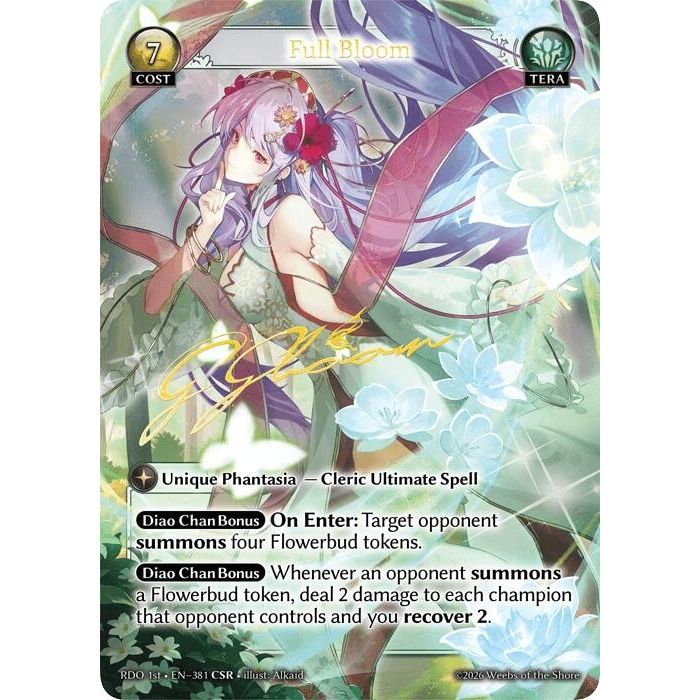 Image for Full Bloom (CSR) (381) (Radiant Origins) - Grand Archive TCG
