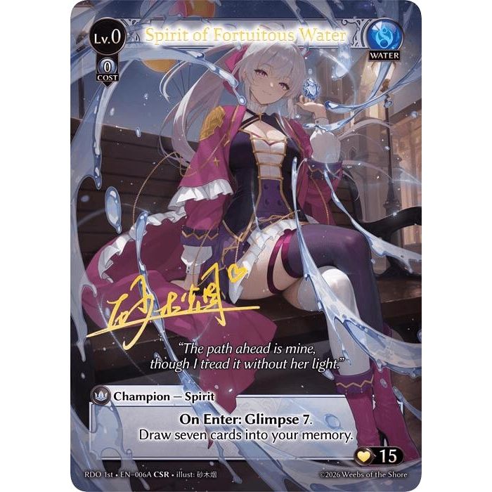 Image for Spirit of Fortuitous Water (006A) (006A) (Radiant Origins) - Grand Archive TCG