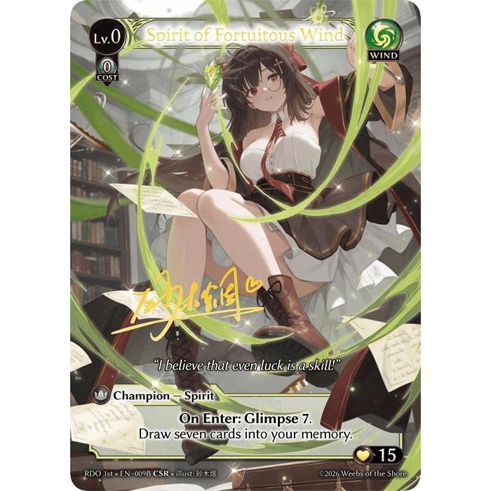 Image for Spirit of Fortuitous Wind (009B) (009B) (Radiant Origins) - Grand Archive TCG