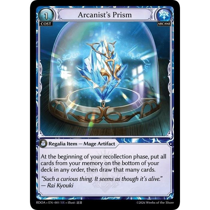Image for Arcanist's Prism (001) (Radiant Origins) - Grand Archive TCG