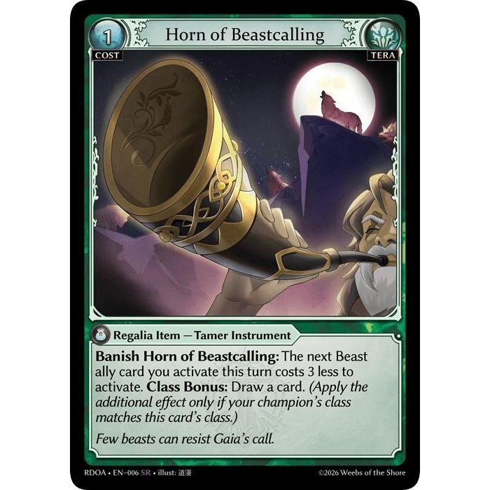 Image for Horn of Beastcalling (006) (Radiant Origins) - Grand Archive TCG