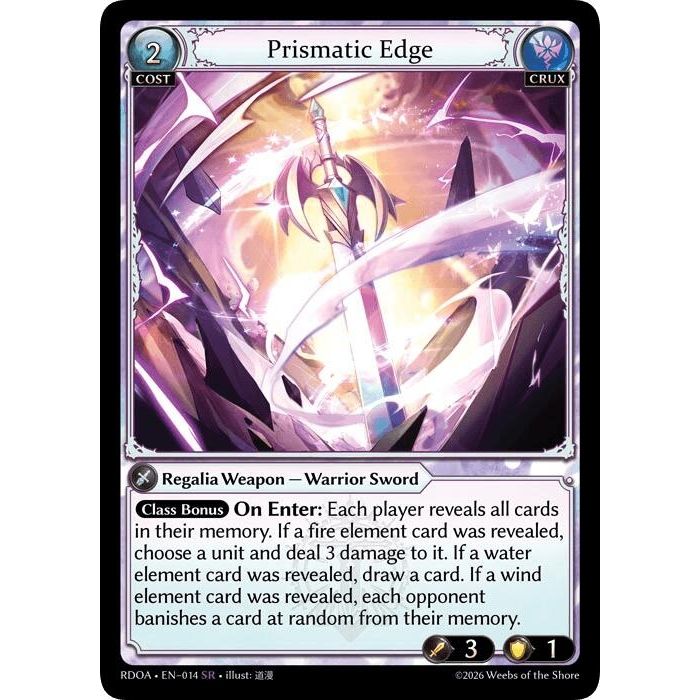 Image for Prismatic Edge (014) (Radiant Origins) - Grand Archive TCG