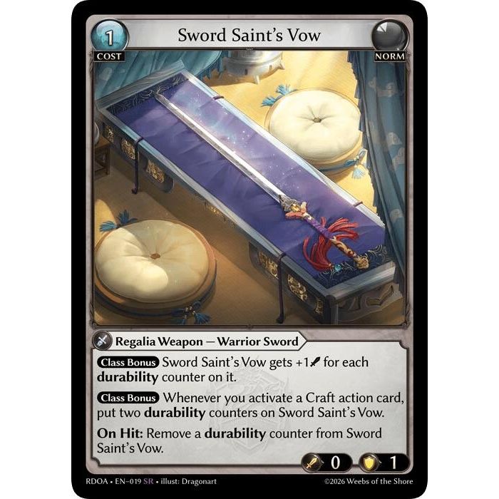 Image for Sword Saint's Vow (019) (Radiant Origins) - Grand Archive TCG