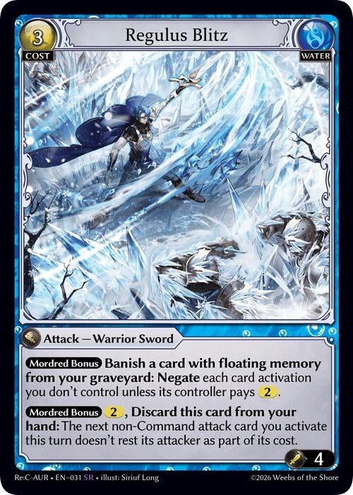 Image for Regulus Blitz (031) (Mordred Re: Collection, Aurelian Regent) (AURR) - Grand Archive TCG